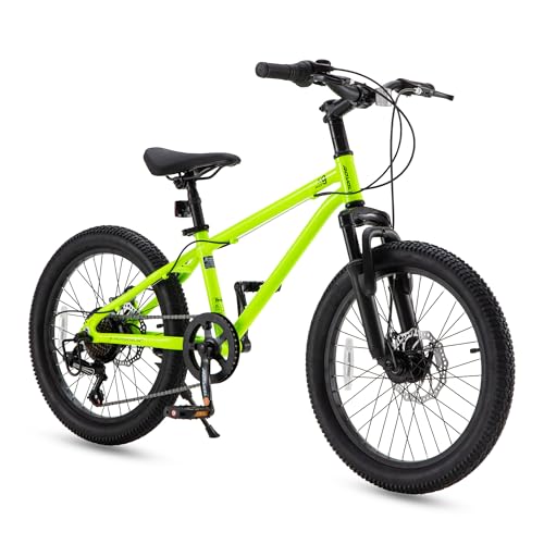Image of RoyalBaby Kids Mountain Bike for Boys and Girls, Ultra-Light Aluminum 20-26 Inch Wheel Bicycle for 6-14 Years Old Children, 7 /21-Speeds Drivetrain