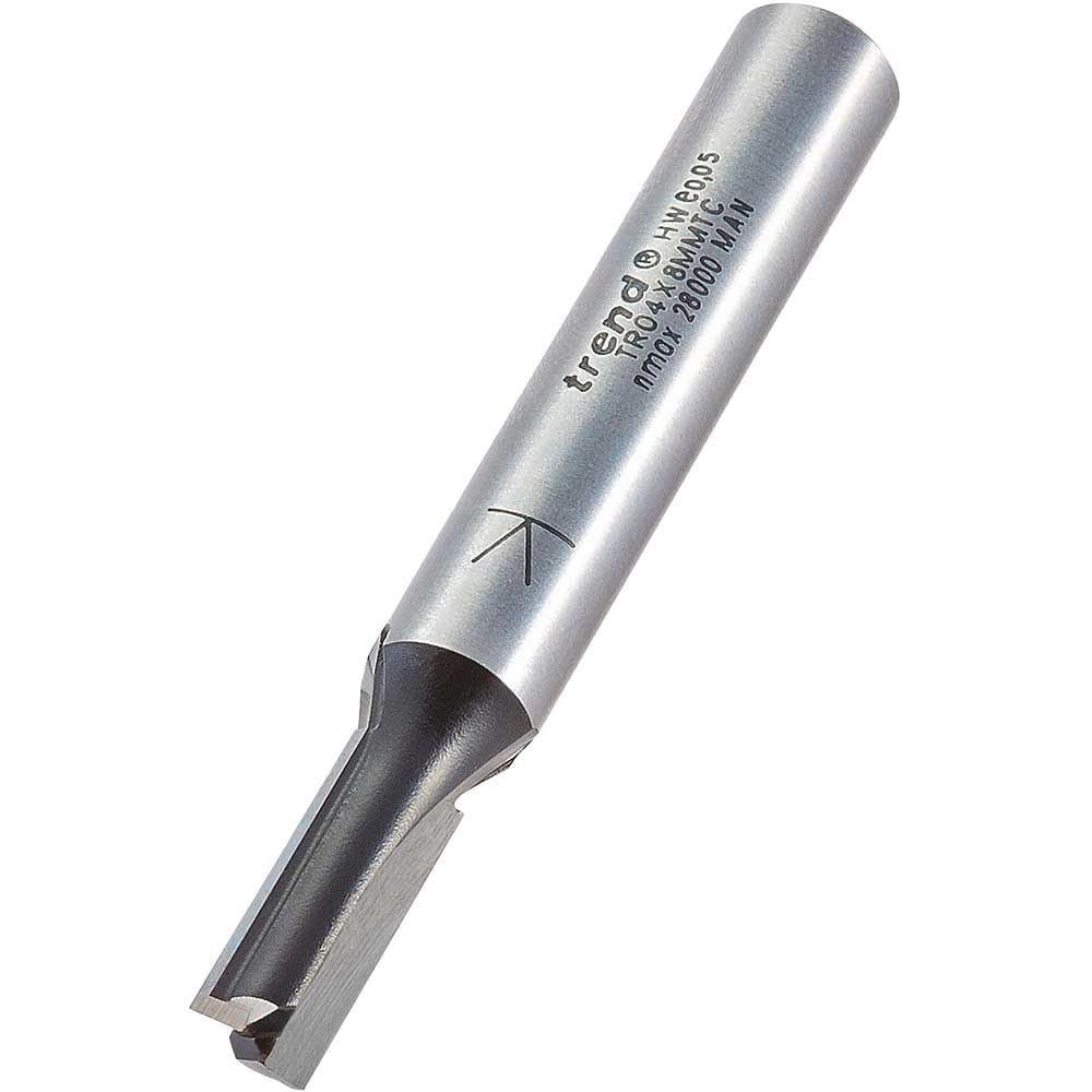 Trend Fresa de doble filo de 6 mm de diámetro x 16 mm de corte, TR04X8MMTC