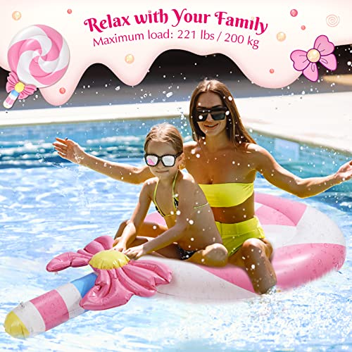 Heysplash Pool Floats Lounger, Inflatable Ride-Ons Pool Rafts Swimming Pool Float, Pool Floating Lounger Water Floats Summer Beach Party Swimming Floaty Bed Floatie Pool Toys For Kids & Adults #TOP2