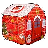 Christmas Pop Up Play Tent for Kids, Christmas Themed Pop Up Playhouse Indoor...