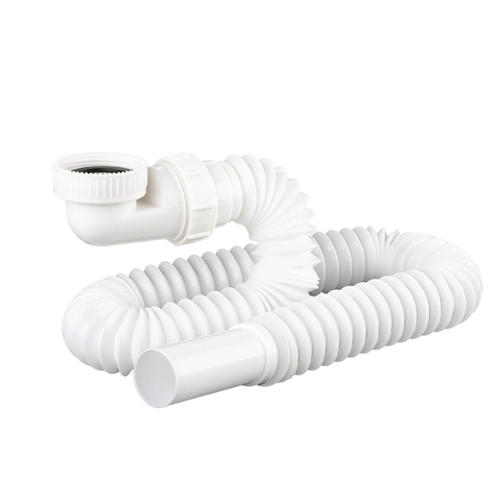 Geavonyg D Space Saving Flexible Rain Pipe Low Profile Flat Shower Freestanding Tub Providing Odors Saving Bathtub Shower