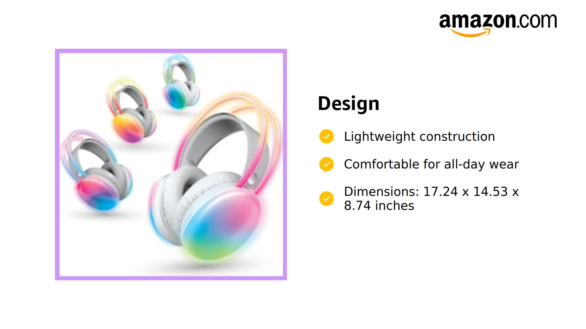 Amazon.com: Brookstone Wireless Silent Disco Headphones