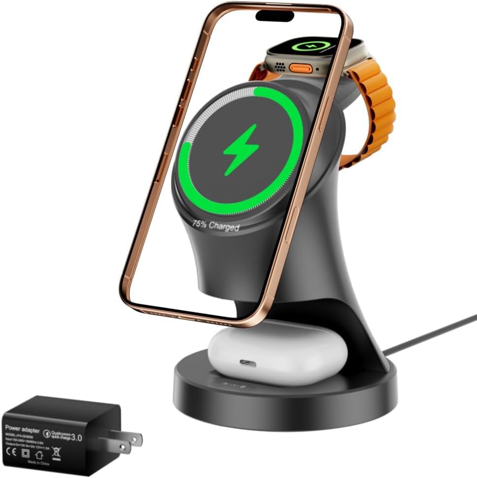 3 in 1 Wireless Charging Station...