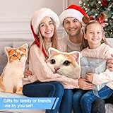 LMQJDZ Personalisiertes Foto Haustier Kissen, Benutzerdefinierte Hund Katze Geformtes Kissen, 3D Wurfkissen Doppelseitiger Druck mit Bild, für Geburtstag, Weihnachten, Wohnkultur, Gedenk Geschenke