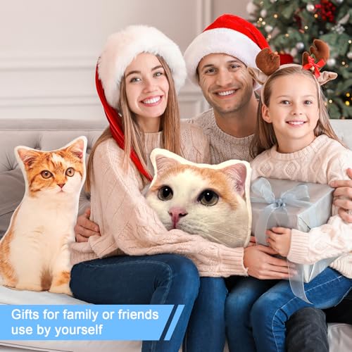LMQJDZ Personalisiertes Foto Haustier Kissen, Benutzerdefinierte Hund Katze Geformtes Kissen, 3D Wurfkissen Doppelseitiger Druck mit Bild, für Geburtstag, Weihnachten, Wohnkultur, Gedenk Geschenke