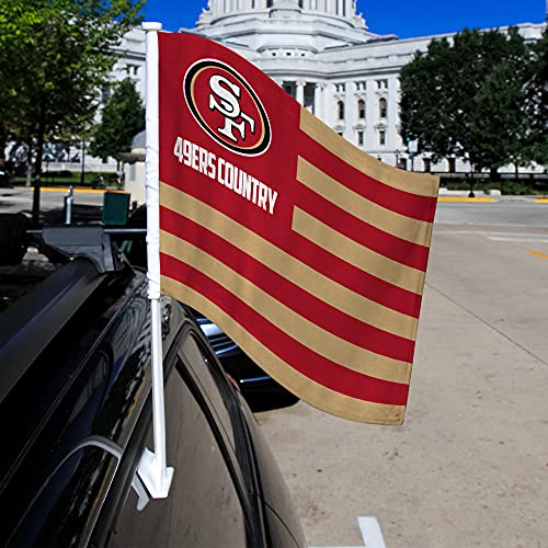 Drapeau de voiture 49Ers Rico Industries cadeau idéal taille unique pour passionné - 3
