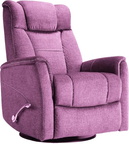 Image of BedsPick Recliner Chair for Adults, Rocker Recliner Ergonomic Comfortable Reclining 360° Swivel, Heavy-Duty Recliners for Living Room, Nursery