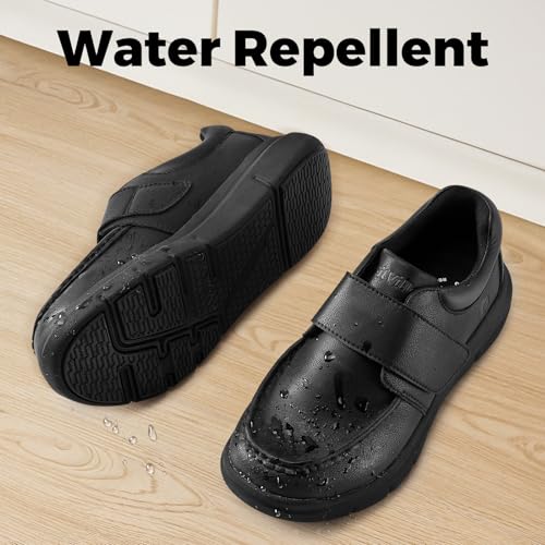 FitVille Wide Diabetic Walking Shoes for Men Leather Oxford Comfortable Dress Business Casual Shoes Sneakers for All-Day Comfort4