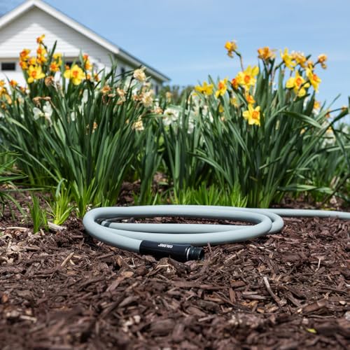 Image of Flexzilla Colors Std Grip Garden Hose 5 /8 inch x 100' 3 /4 inch - 11 1 /2 GHT Fittings, Slate Gray