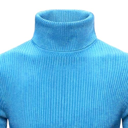 Maiyifu-GJ Men's Slim Fit Turtleneck Sweater Knit Thermal Turtle Neck Pullover Sweaters Casual Ribbed Knitted Pullovers2