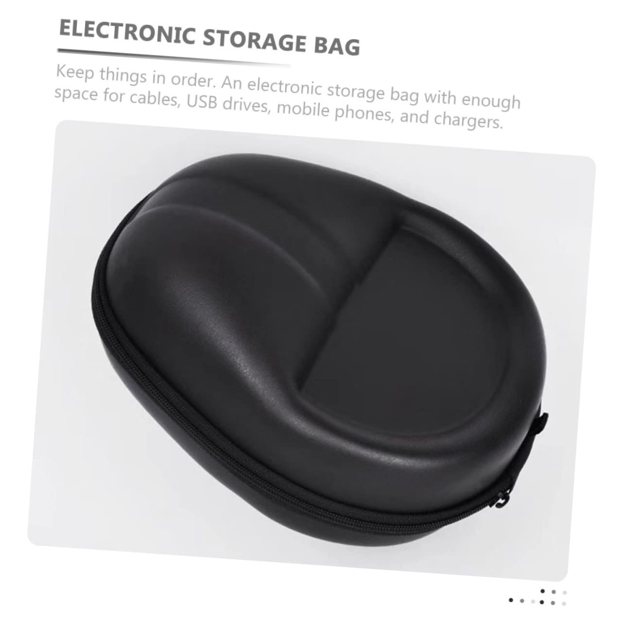 DOITOOL Estuche Portátil De 3 Piezas De Eva para Auriculares con Cremallera Fácil De Usar para Un Almacenamiento Seguro.