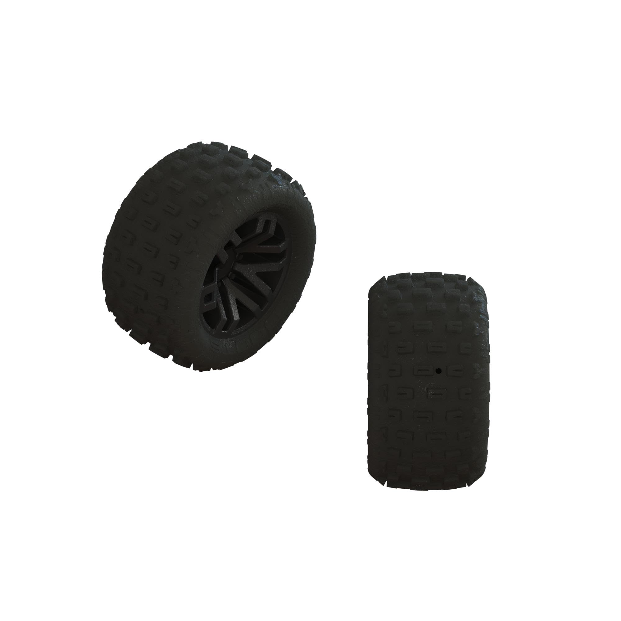 ARRMA dBoots 'Fortress' Tire Set Glued Black 2 Pairs ARA550112 Tire