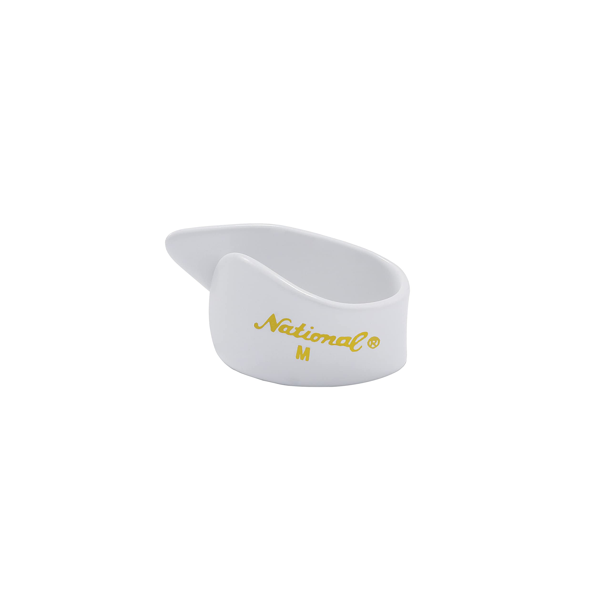 D'Addario National Thumb Picks for Guitar & Banjo, Medium, Celluloid White, Pack of 4