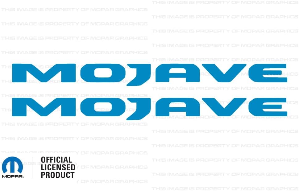 Decal Mods Mojave Hood Graphic Decal/Sticker fits Jeep Wrangler/Gladiator JL/JT (2019-2024) Black Matte CBM (Set of 2) | SJ1Y1