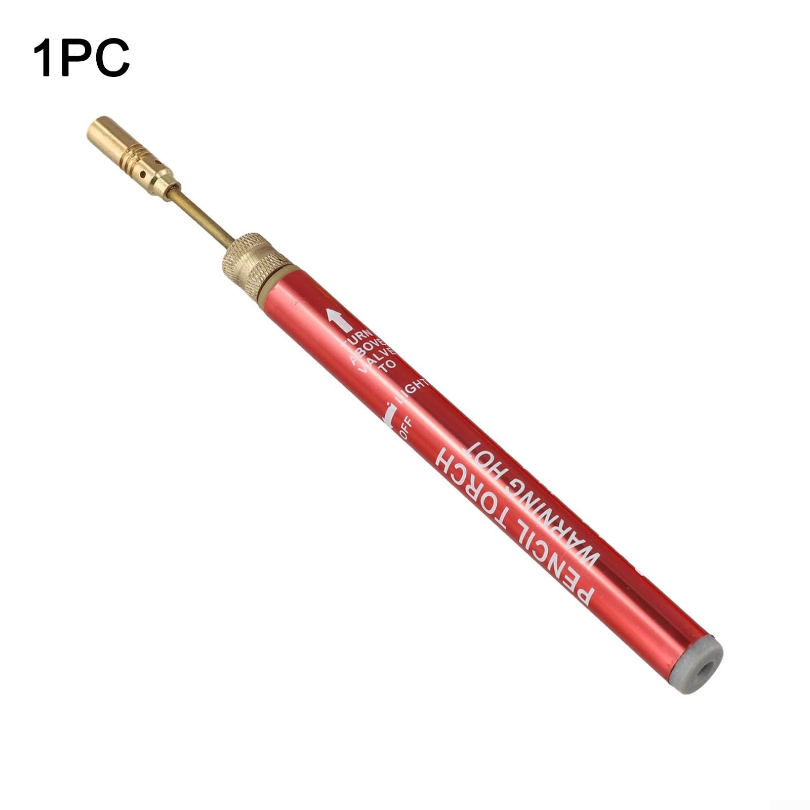 Mini torcia a gas butano ricaricabile senza fili, per aerografo, saldatore con controllo della fiamma regolabile per rosa, strumento versatile (1 pezzo)