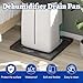 Wintcomfort Dehumidifier Mat for Home Dehumidifiers, Large Dehumidifier Drain Pan Prevent Leaks, Waterproof Silicone De humidifier Drain Tray Protect From Appliance Leaks Water Spills, Black, 19