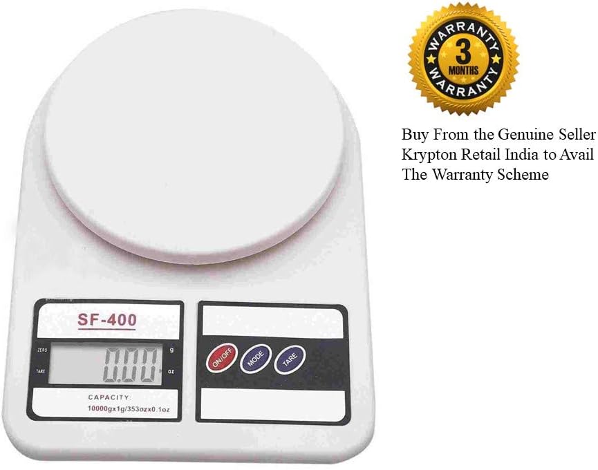 Flowsine Household Plastic Body Electronics Kitchen Scale Digital, Shop Weight Scale, Kitchen Scale Weighing Machine, Food Weighing Scale 10 Kg_(GET Free Gift & CashBack Coupon Inside The Box)