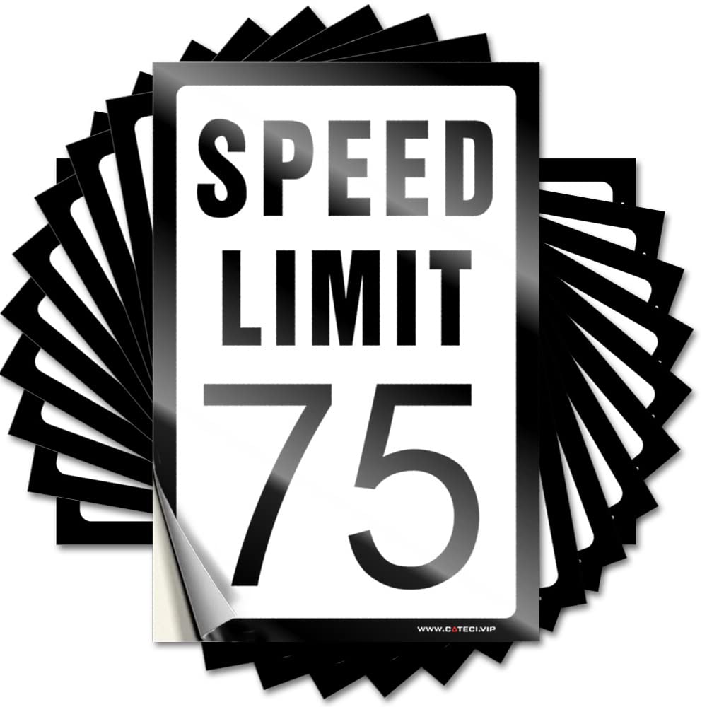 Speed Limit 75 Mph Hat Vintage - Funny Patio Decor Decals Self Adhesive Sticker(6X9CM)