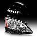 AKKON - For 2013-2015 Sentra LED Daytime Running Lamp Strip Passenger Side Only Headlight Chrome Housing Clear Lens