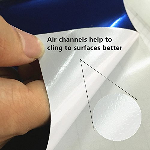 Redodeco Self Adhesive Reflective Chrome Silver Vinyl Wrap Sticker Decal Film Sheet 15Inch By 60Inch #TOP2