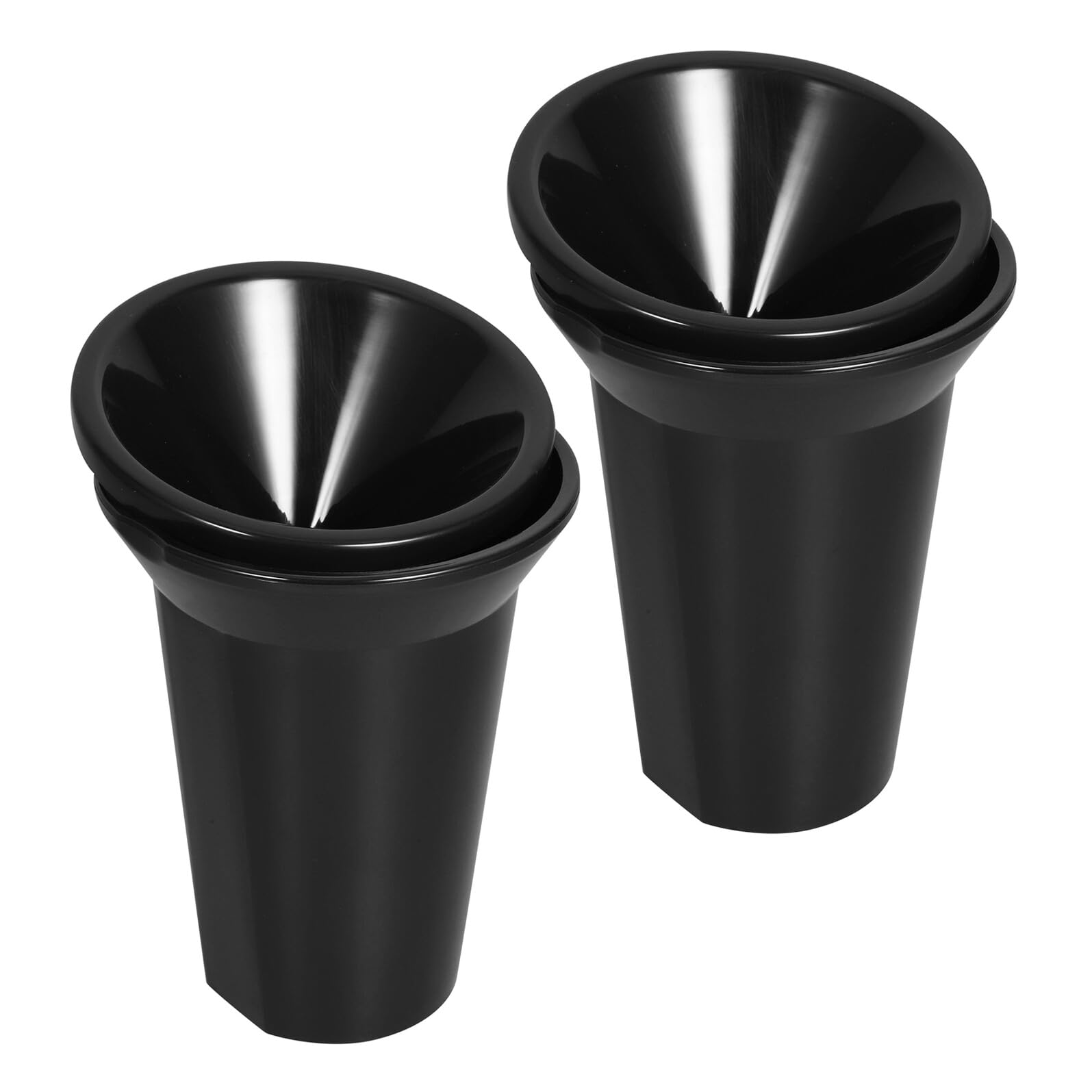 2 Cubos Resistentes y Reutilizables de Escupidera para Cata de Vinos con Tapa Extraíble en Plástico PP Negro Ideales para Degustaciones y Eventos en Casa