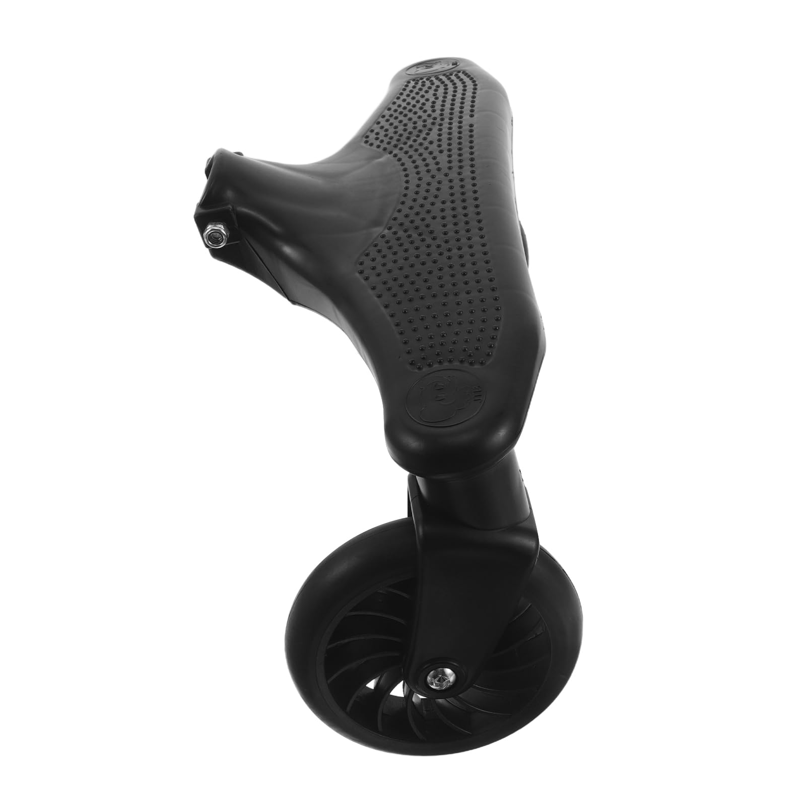 Roue de Poussette de Remplacement Avant et Arrière Pu Noir | Roulettes pour Poussette, Système de Freinage Fiable, Roulement Fluide, Remplacement Rapide
