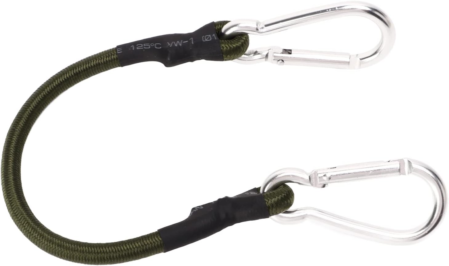 Generic Heavy Duty Bungee Cord, 8mm Rubber with Aluminum Alloy Hooks, for Outdoor Camping Hiking Fishing Tent Canopy Truck Binding (S)