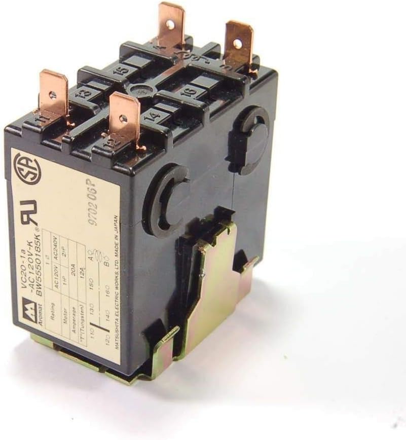 VC20-1A-AC120V-K SPST 120VAC 20A Power Relay w/qc terminals Qty=1