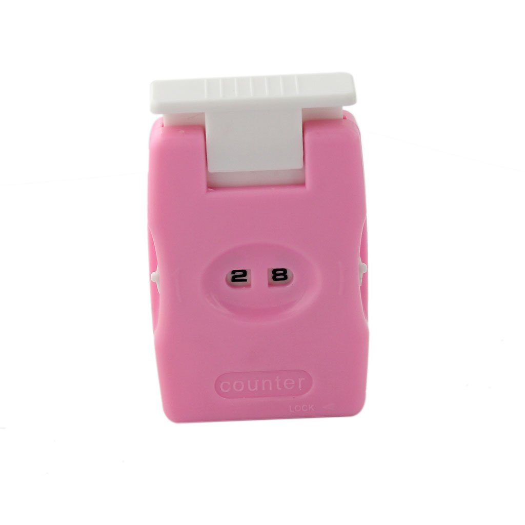 Knitting Stitch Row Crocheting Counter Knitting Tool - Pink