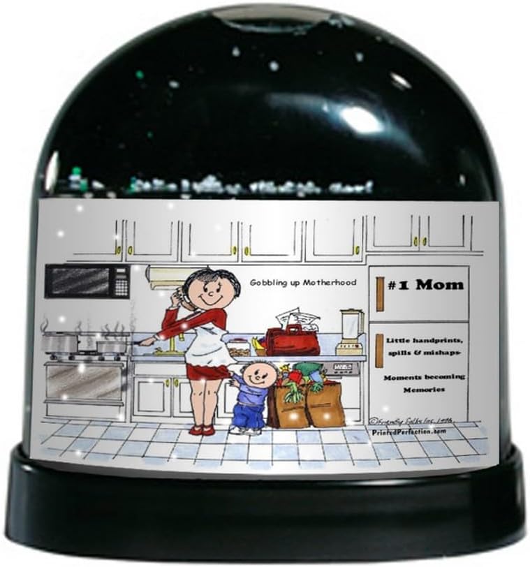 PrintedPerfection.com Personalized #1 Mom Snow Globe Gift