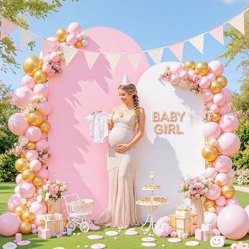 Cobertura Arco Blanco y Rosa 7.2ft para Fiesta miniatura 5