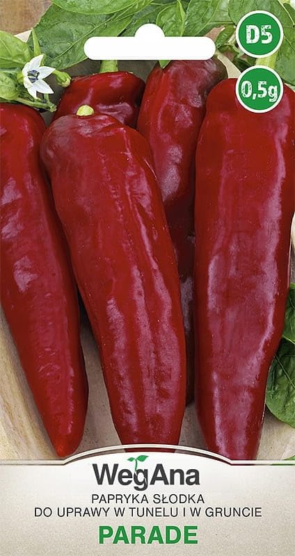 WegAna Semillas de Pimiento Dulce Rojo Desfile 0,5g Semillas de Hortalizas Robustas Semillas de Cultivo para Invernadero Semillas de Pimiento Dulce