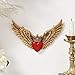 Large Crown Heart Wing silicone mold Resin, plaster, soap, candle,all clay mold