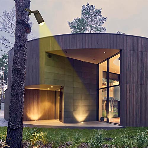 Arrownine Landscape Lighting Tree Lights Low Voltage Down Lights Outdoor Wall Mounted Light 12V,Replaceable Mr16 Led Bulb Warm White Included Brass Materials Construction #TOP2