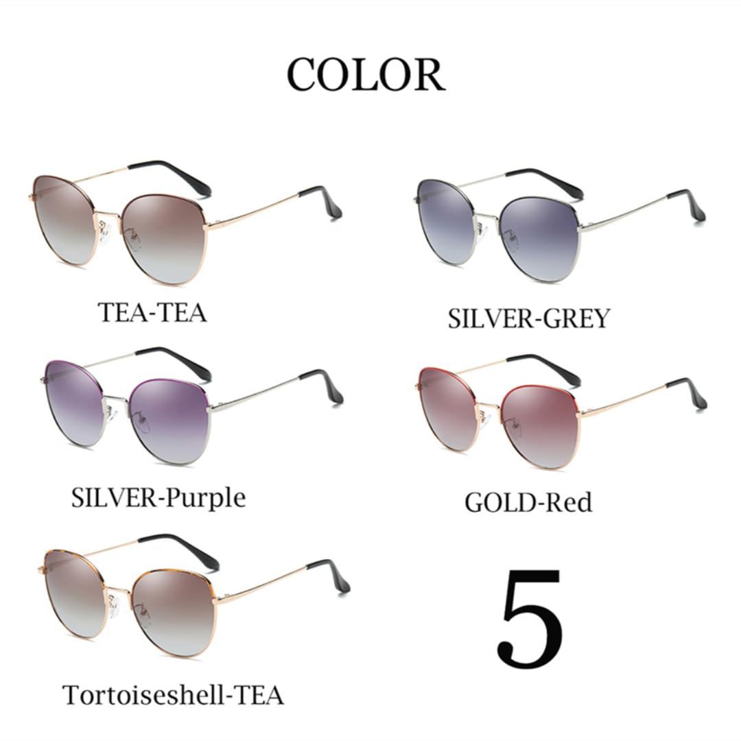 Gafas de sol polarizadas de lujo estilo vintage para mujer, ideales para conducir, protección UV400.
