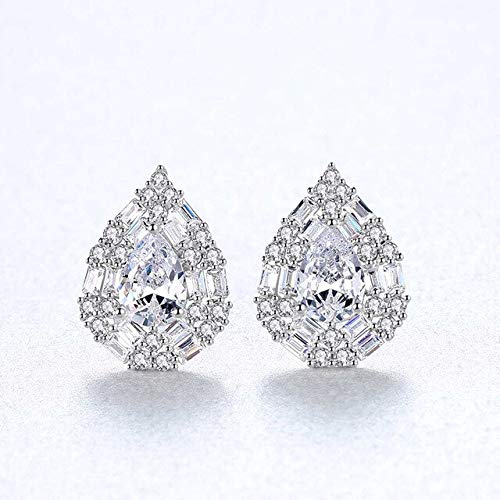 Boucles d'oreille étalon de Pierre de Pierre d'eau éclat de cristal pour Femmes