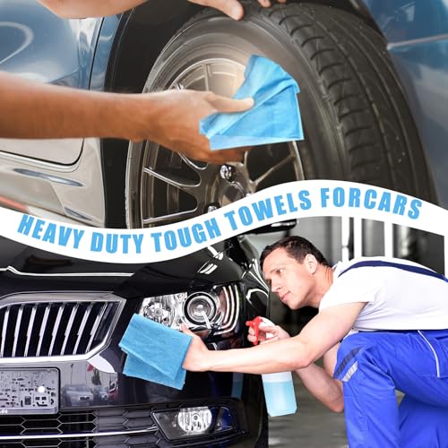 Image of HunnmingRe 300 Sheets Disposable Shop Towels Heavy Duty Shop Towels,Blue