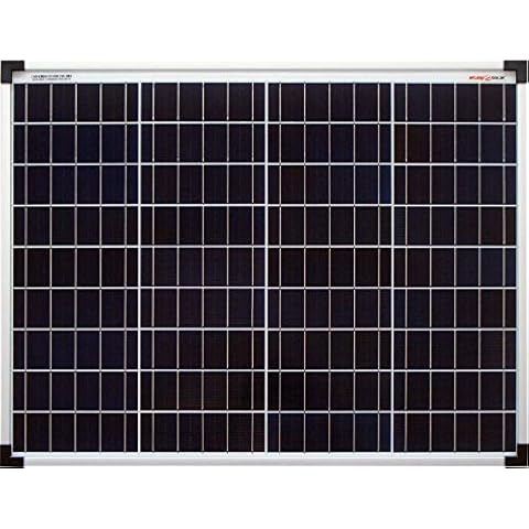 Enjoysolar Poly 50W 12V Polykristallines Solarpanel Solarmodul Photovoltaikmodul ideal für Wohnmobil, Gartenhäuse, Boot Cover