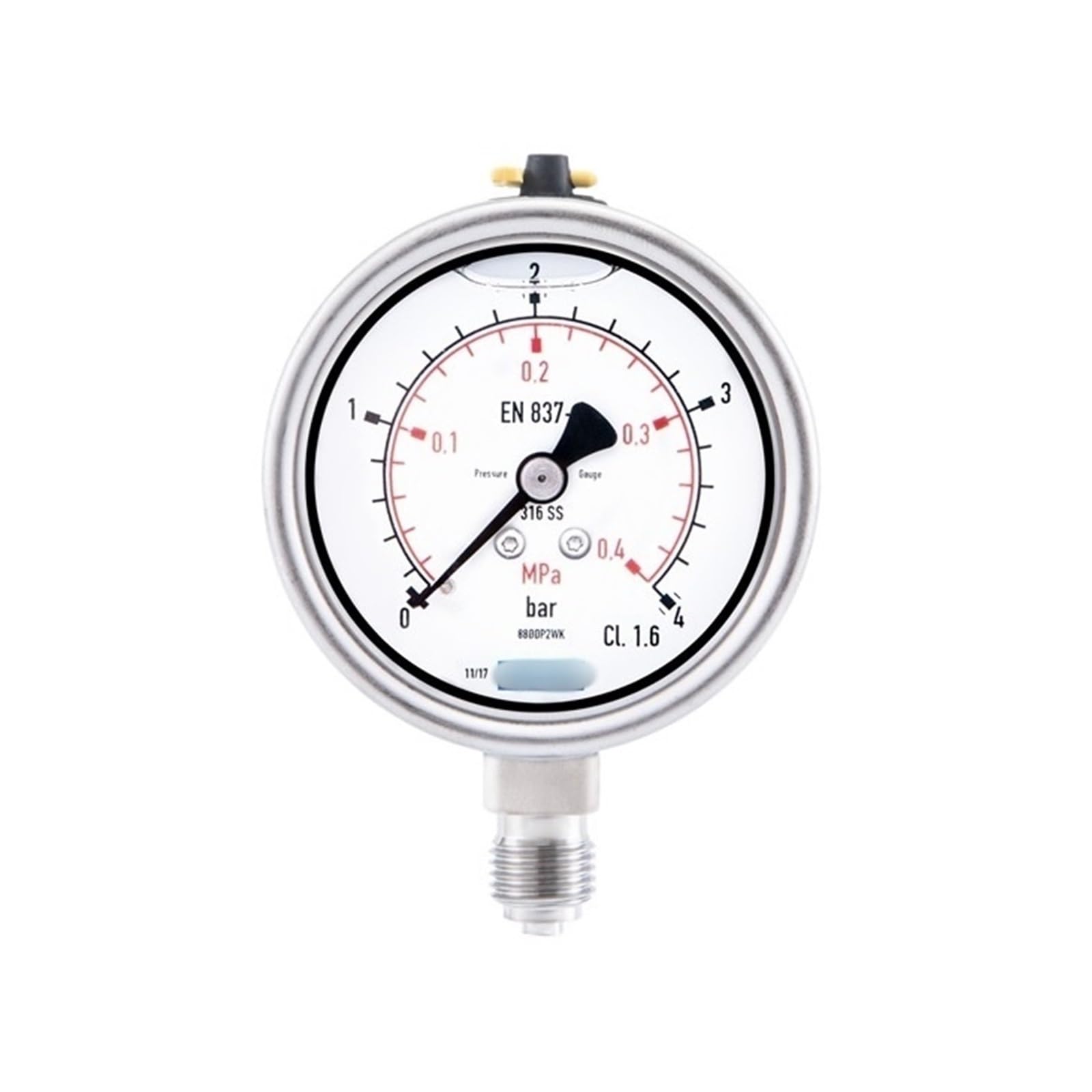 Manómetro de Acero Inoxidable 233.50.063 G1/4B(0~60 Bar/0~6 Mpa)