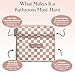 Kitsch XL Microfiber Hair Towel Wrap for Women – Ultra Absorbent Microfiber Towel for Wet, Curly, Long or Short Hair – Quick Dry, Anti-Frizz Hair Wrap – Terracotta Checkered, 40x24 inches