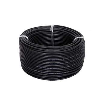 GVD PVC & FR Insulated 4.0mm Single Core Flexible Copper Wires and Cables for Domestic/Industrial Electric/Home Electric Wire/ 90 Mtr/Electrical Wire (Black)