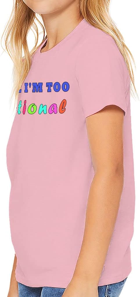 Maybe I'm Too Emotional Kids' T-Shirt - Multicolor T-Shirt - Print Tee Shirt for Kids