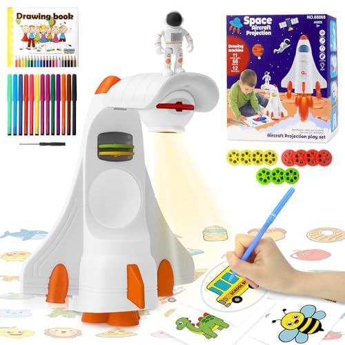 Art Projector for Kids,CS COSDDI Drawing Projector with 66 Patterns & Drawing Kit, Easy Tracing...