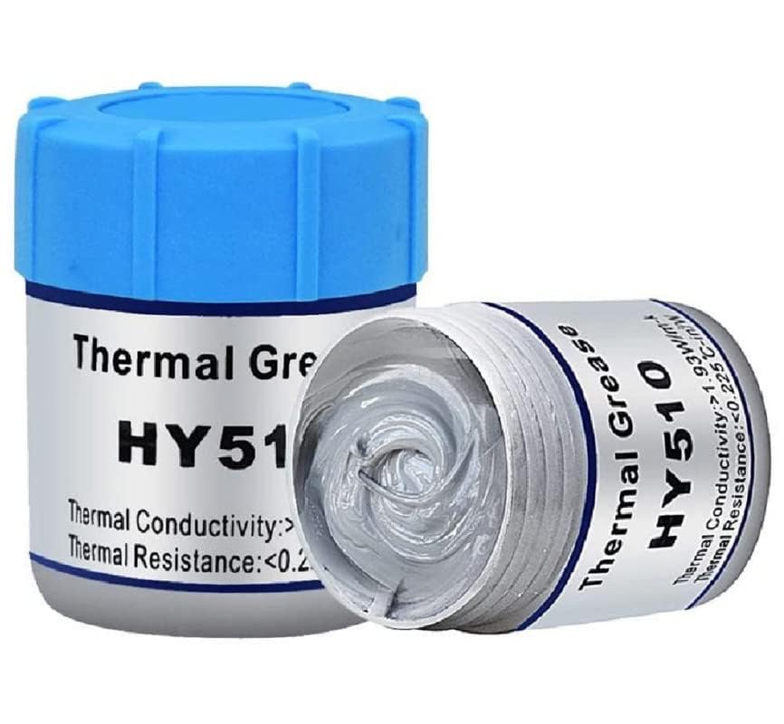 Serah Silicone Heatsink Compounds Thermal Grease Paste, Heat Sink Compound for Use in Coolers Heat Sink, CPU and Chipsets, Graphics Card, LED, IC, GPU, VGA, PC Processor, Chipset Cooling (Pack for 2)