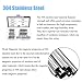 DYWISHKEY 200 Pieces M3 x 30mm/35mm/40mm/45mm/50mm Stainless Steel 304 Hex Socket Head Cap Bolts Screws and Nuts Kit