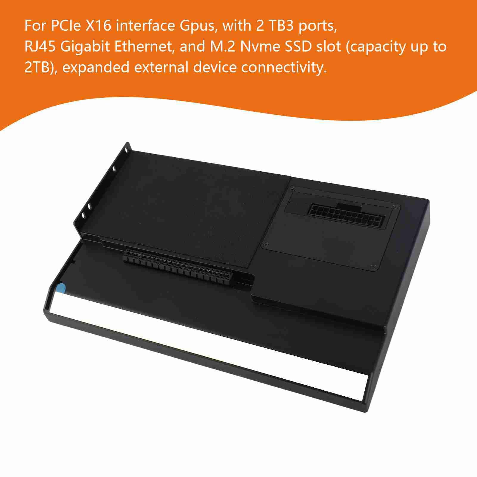 Dock Station GPU Esterna Custodia USB 4.0 da 40 Gbps per Prestazioni di Gioco Migliorate, Adatta per NUC e Laptop Realizzata in Lega di Alluminio Facile Installazione