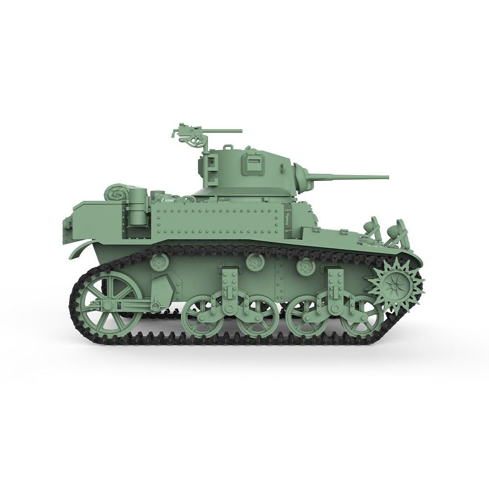 MRY-SFW Modèle de kit militaire de 1/35 de char d'armée non peint, char léger Stuart US M3A1