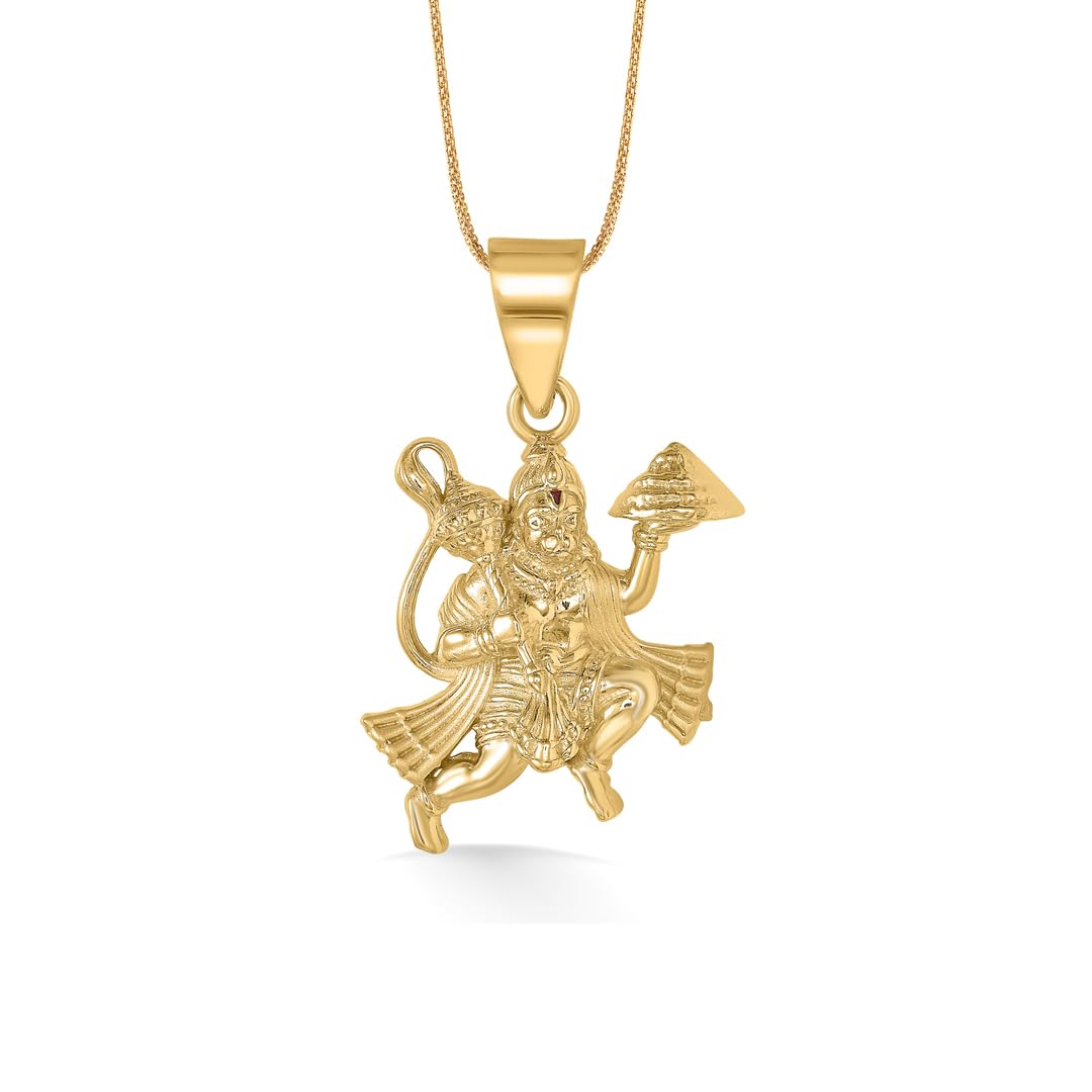 P.N.Gadgil Jewellers 22 Karat (916) BSI Hallmarked Yellow Gold Hanuman ReligiousPendant For Women/Men GP47-image-17