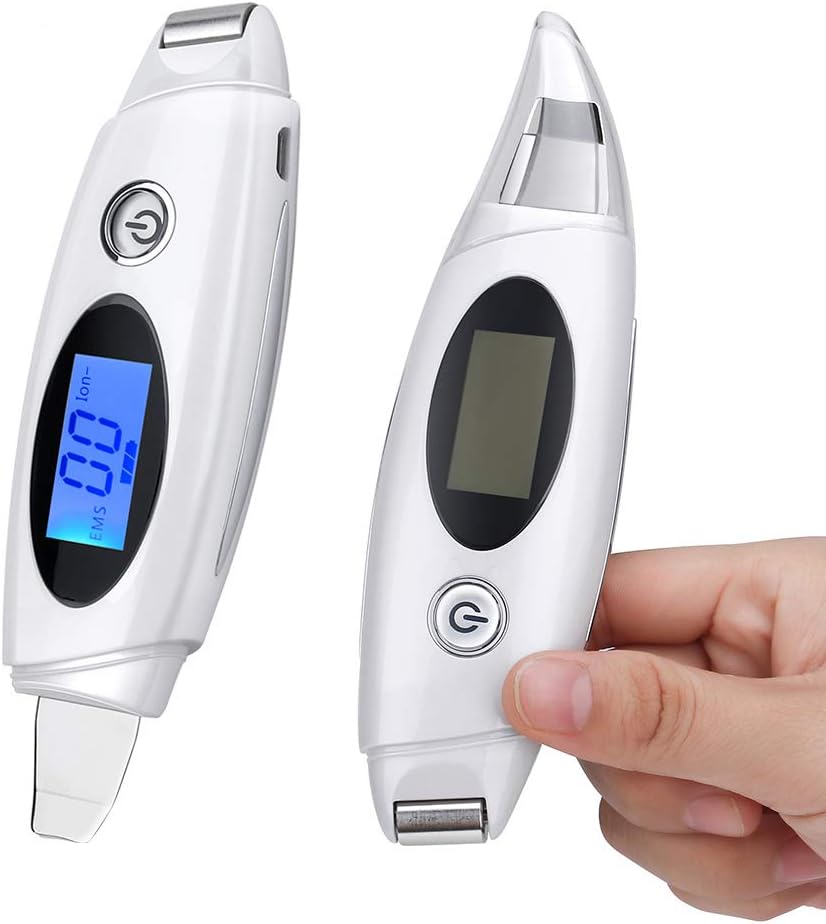 Ultrasonic Galvanic Ion EMS Lifting Skin Scrubber Peeling Pores Cleaner Cleanser Face Whitening Facial Kit Exfoliator System