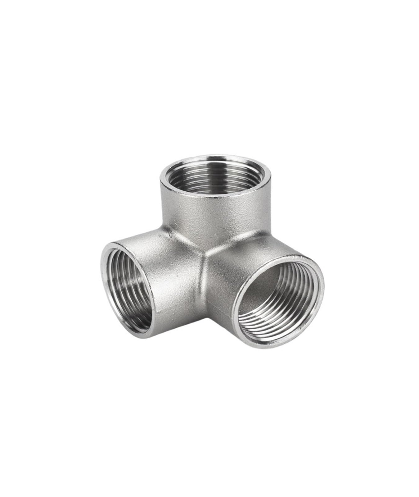 Generisch BS*T 304 Edelstahl Innengewinde 3-Wege/4-Wege/5-Wege-T-Kreuz-Rohrverschraubung 1/4" 1/2" 3/4" 1" 1-1/4" 1-1/2" 2" 1ST(4way DN50)